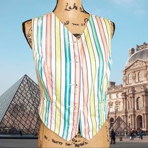 VERSACE JEANS COUTURE rainbow vest